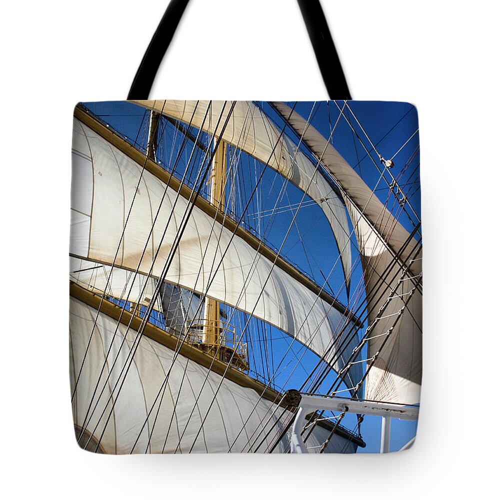 Sailing Tote Bag featuring the photograph The Morning Reach by Bruce Richardson