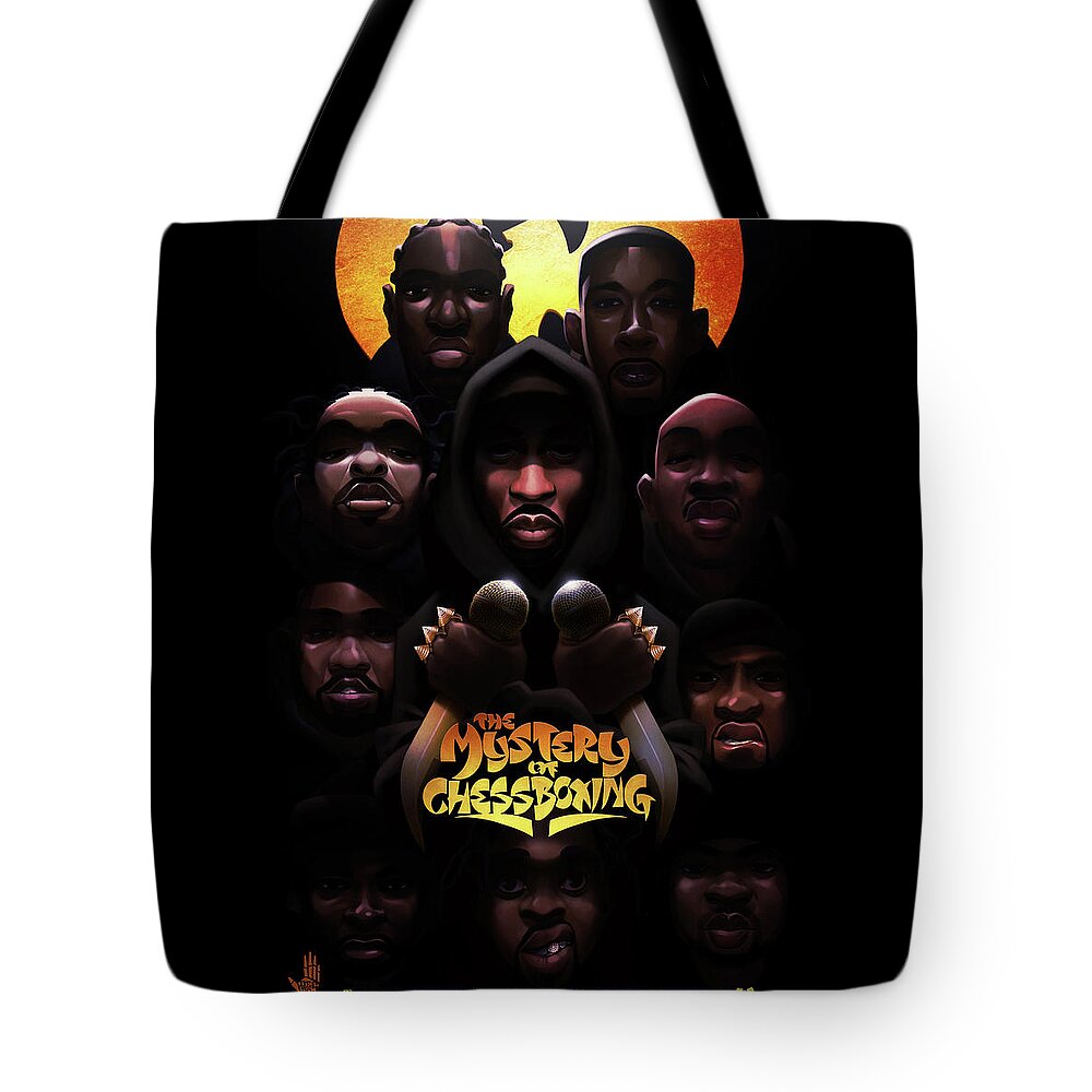 Wutang Tote Bag featuring the digital art The Mystery of Chessboxing by Nelson dedosGarcia