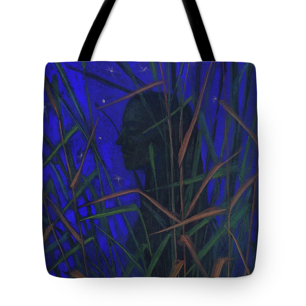 Night Tote Bag featuring the painting The Night by Julia Khoroshikh