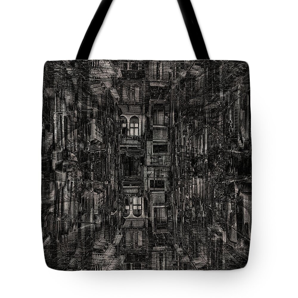 The Nightmare Tote Bag featuring the digital art The Nightmare by Kiki Art