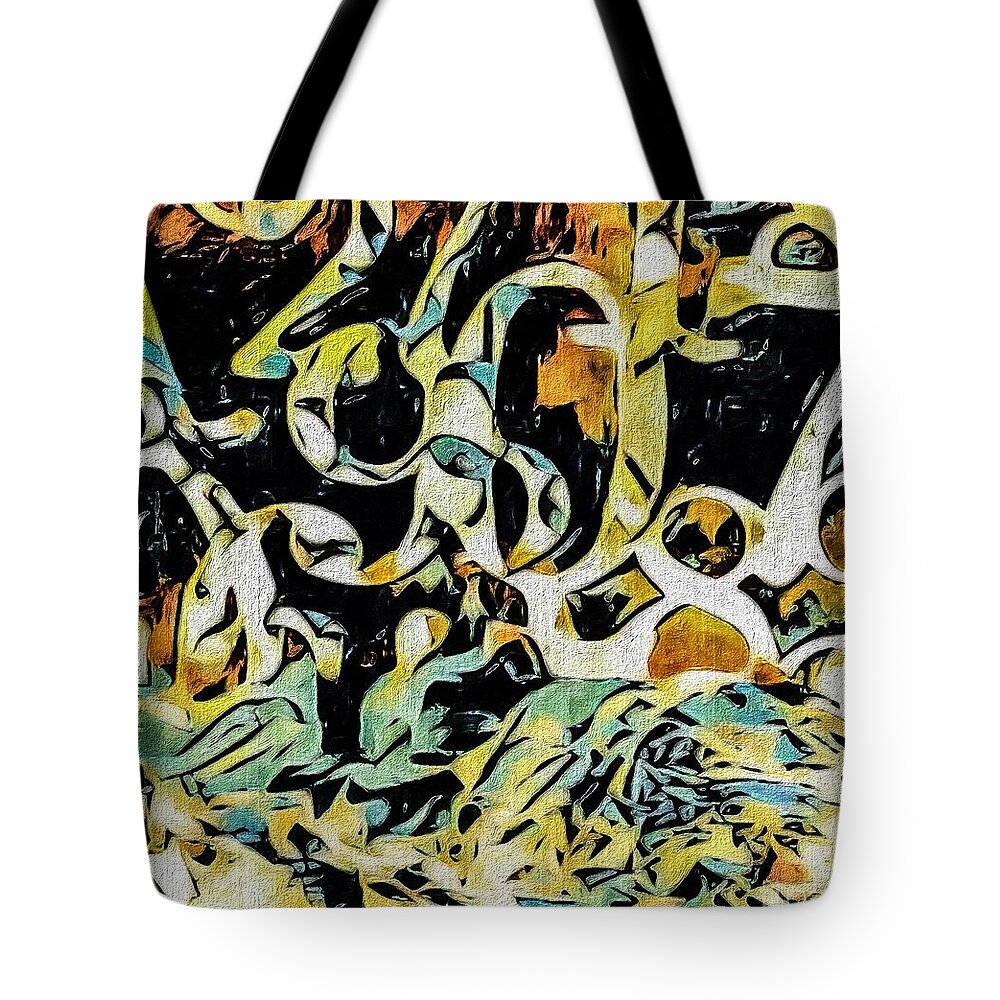 Digital Abstract Tote Bag featuring the photograph Stock Market Crash by William Wyckoff