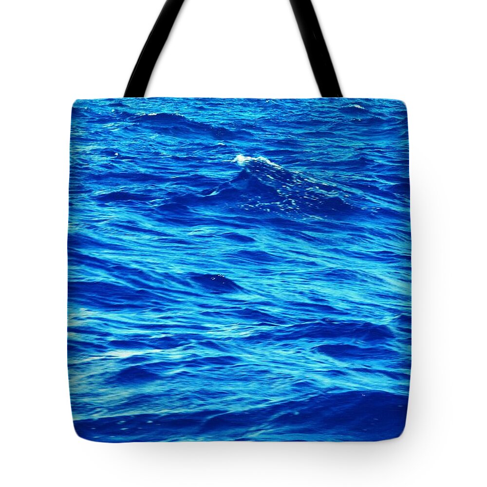 Blue Tote Bag featuring the photograph The Ocean by Dietmar Scherf