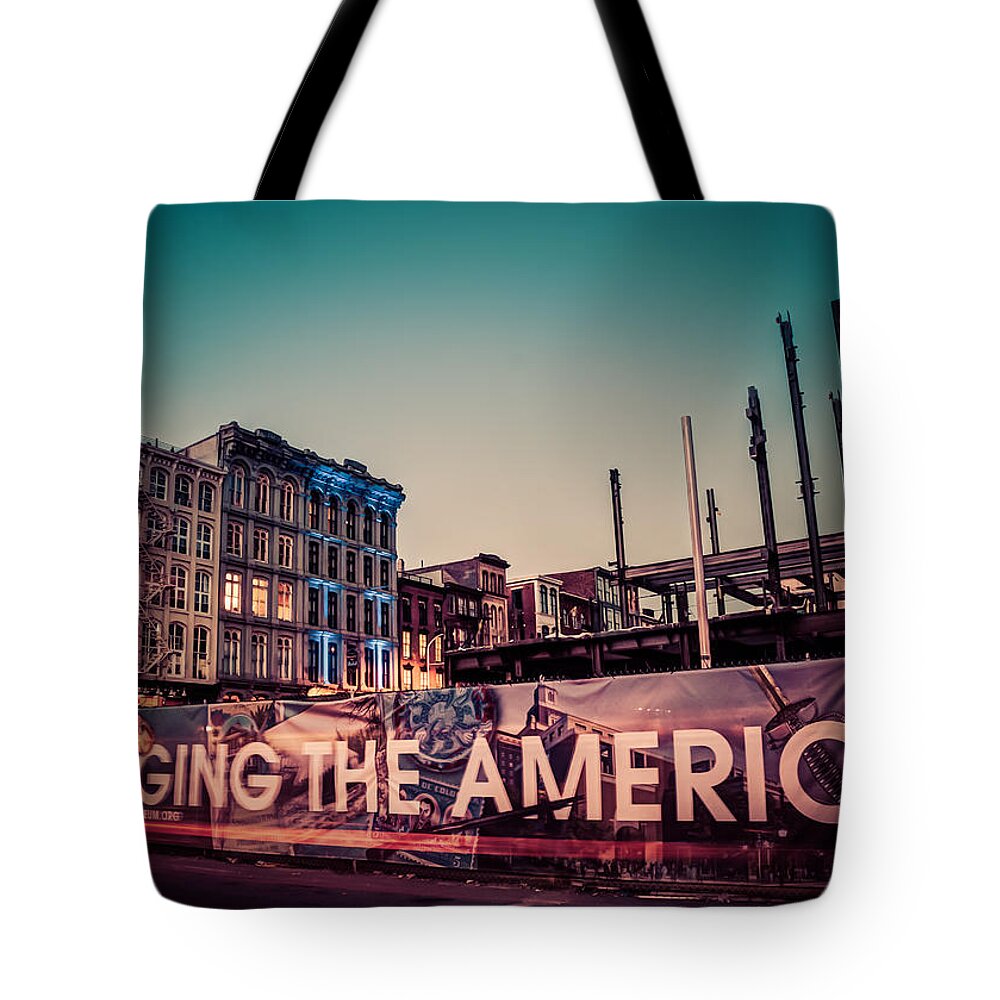 #treyusa Tote Bag featuring the photograph The old and the new by Mark Dodd