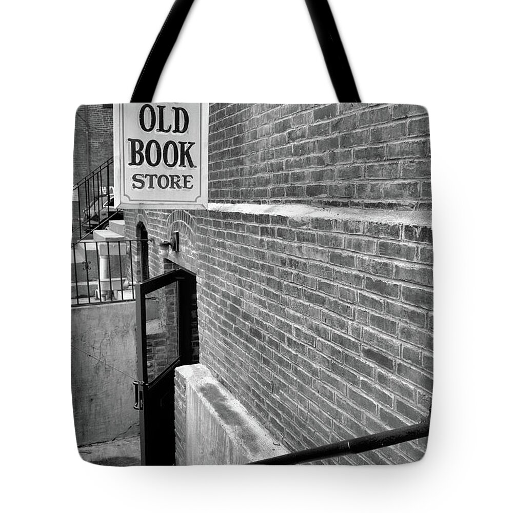The Old Book Store Tote Bag featuring the photograph The Old Book Store by Karol Livote