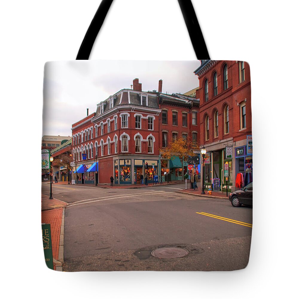 Buildings Tote Bag featuring the photograph The Old Port 14477 by Guy Whiteley