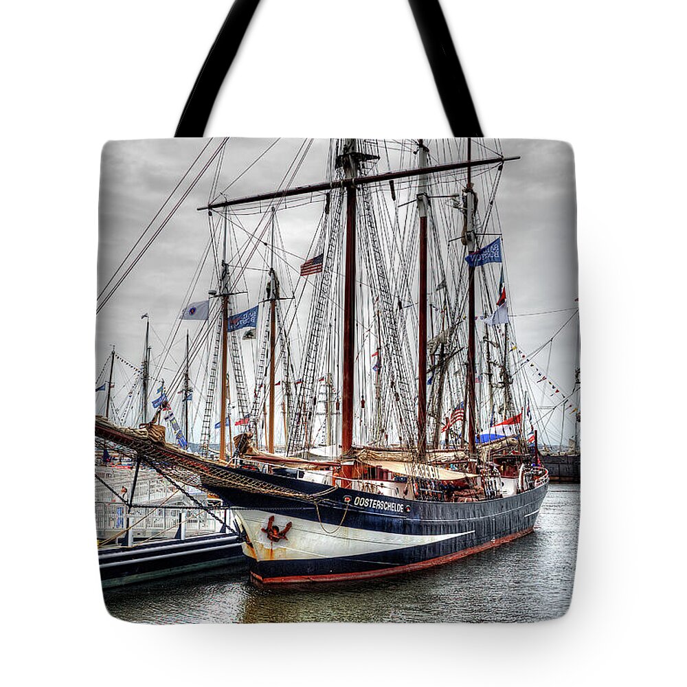 Adrian Laroque Tote Bag featuring the photograph The Oosterschelde by LR Photography