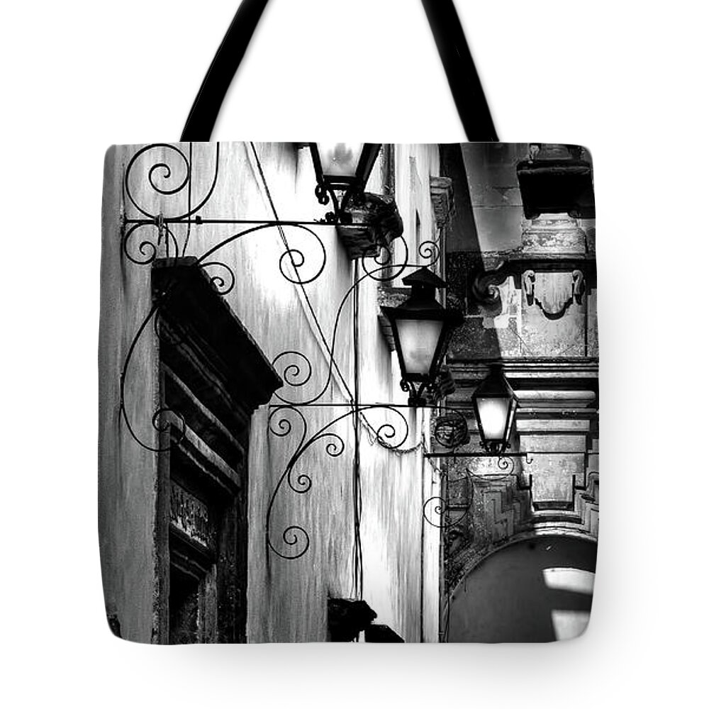 Corridor Tote Bag featuring the photograph The Passage Way by Barry Weiss