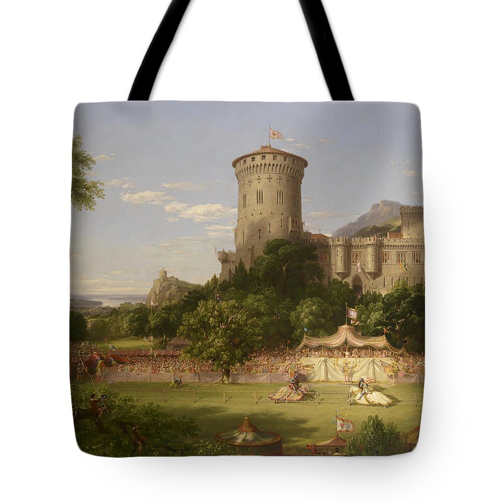 Thomas Cole Tote Bag featuring the painting The Past 2 by Thomas Cole