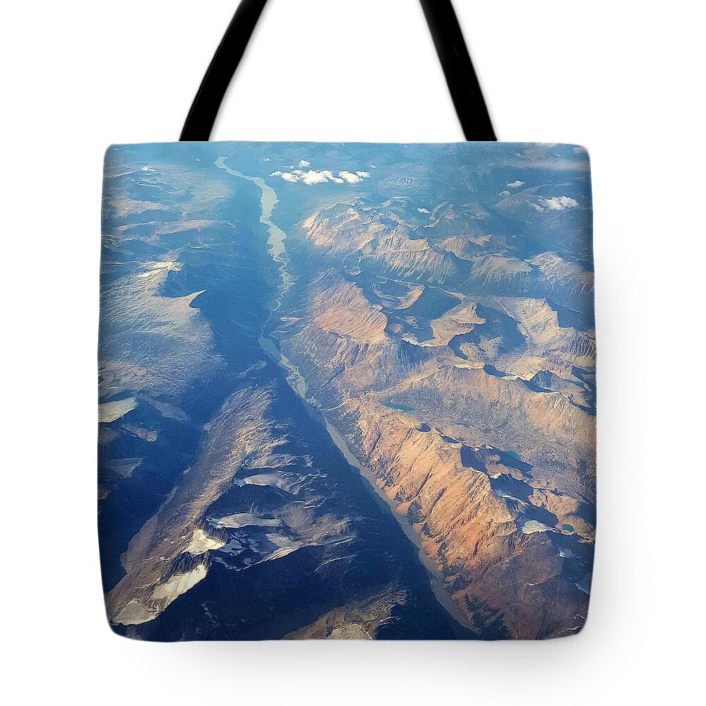 Mountains Tote Bag featuring the photograph The Path Through by Britten Adams