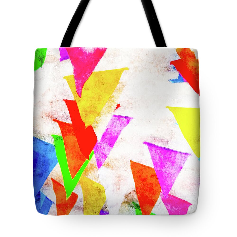 Abstract Tote Bag featuring the photograph Pennant Play by Jim Rossol