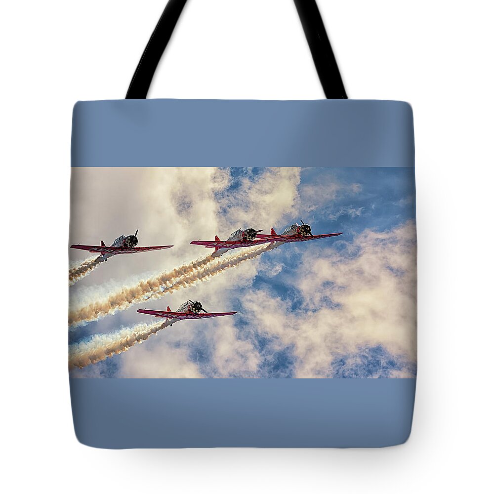 Aeroshell Tote Bag featuring the photograph The Pilot Maker by Susan Rissi Tregoning