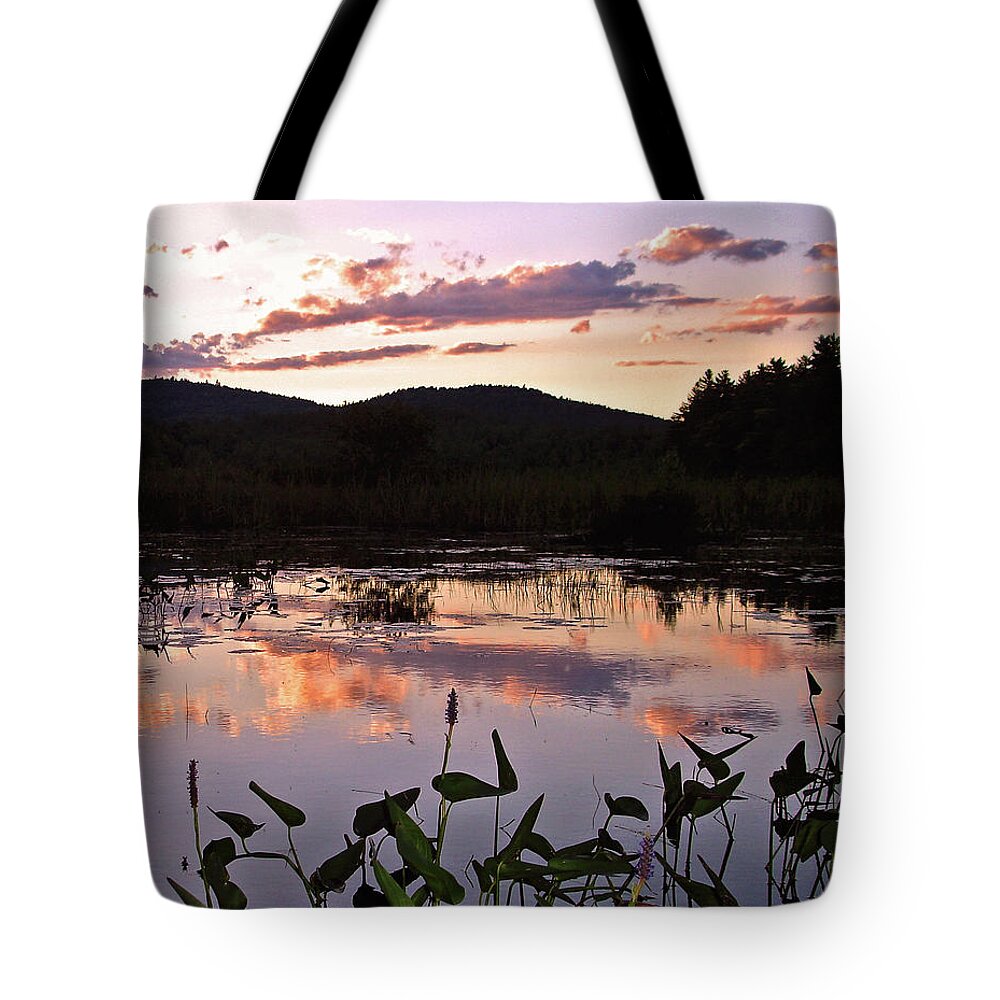 Dusk Tote Bag featuring the photograph The Poetry of Twilight by Lynda Lehmann