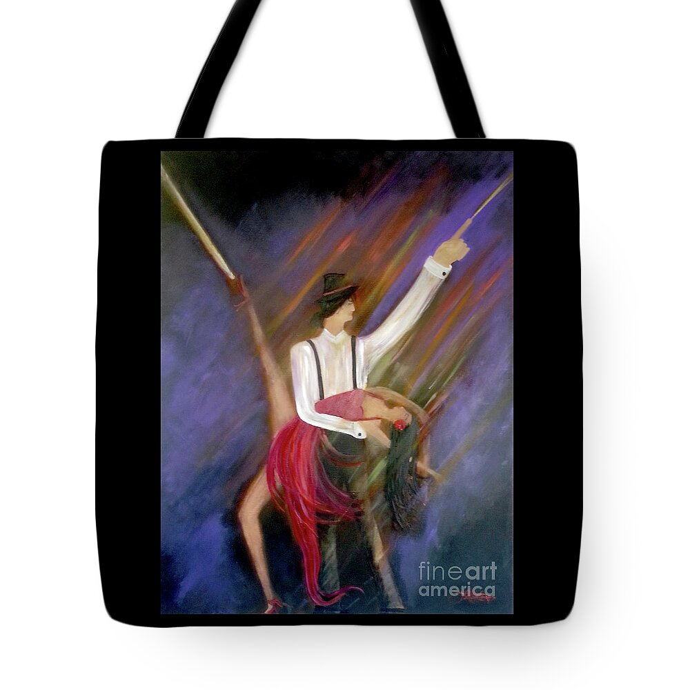 Dance Tote Bag featuring the painting The Power Of Dance by Artist Linda Marie