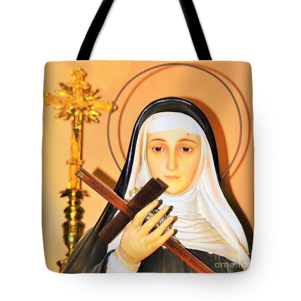 Prayers; Prayers Of The Righteous: Nun: Catholic : Saint: Christian : Christianity : Jesus Christ Tote Bag featuring the photograph The Prayers of the Righteous by Alicia Ingram