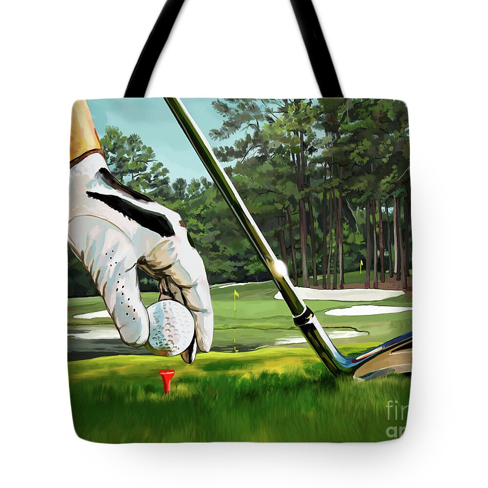 The Pressure Is On Tote Bag featuring the painting The Pressure is On by Tim Gilliland