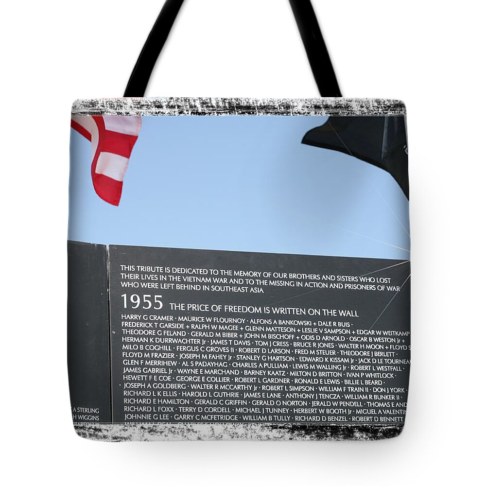 Cost Tote Bag featuring the digital art The Price Of Freedom by Gary Baird