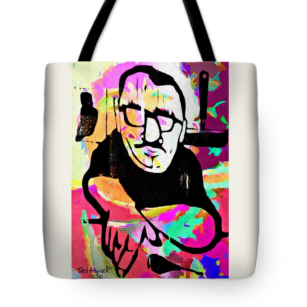 Art Tote Bag featuring the digital art The Printmaker by Ted Azriel