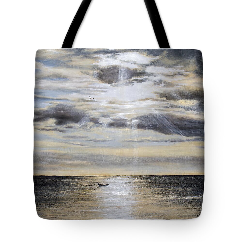 Sea Tote Bag featuring the photograph The Promise by Katrina Nixon