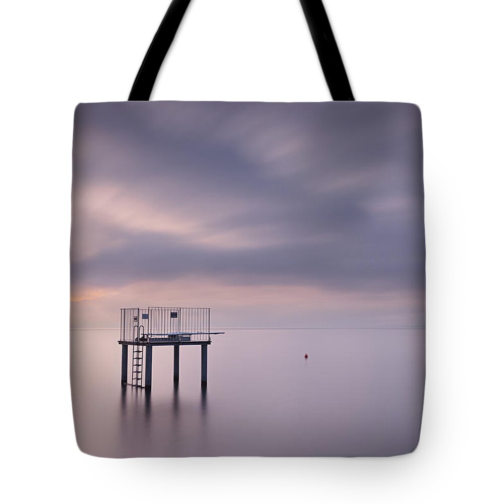 Pier Tote Bag featuring the photograph The purple Symphony by Dominique Dubied