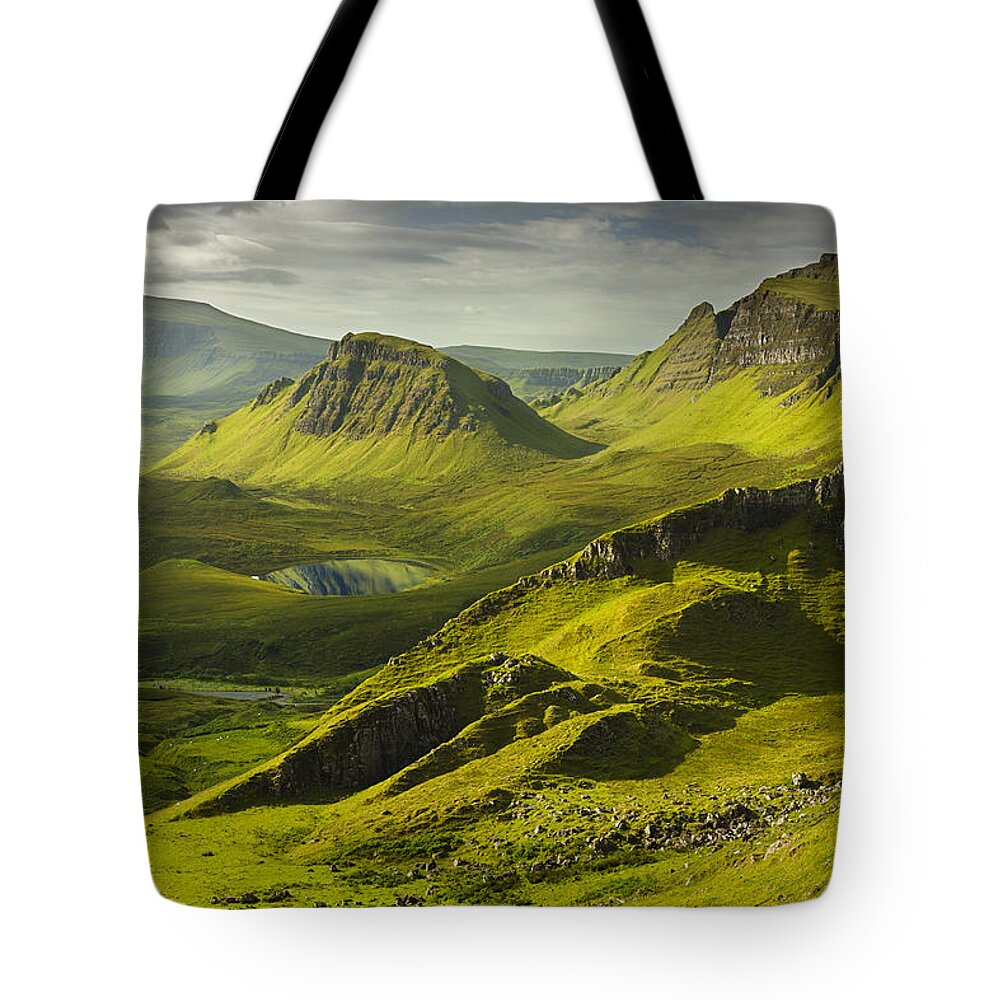 Scotland Tote Bag featuring the photograph The Quairang by Dominique Dubied