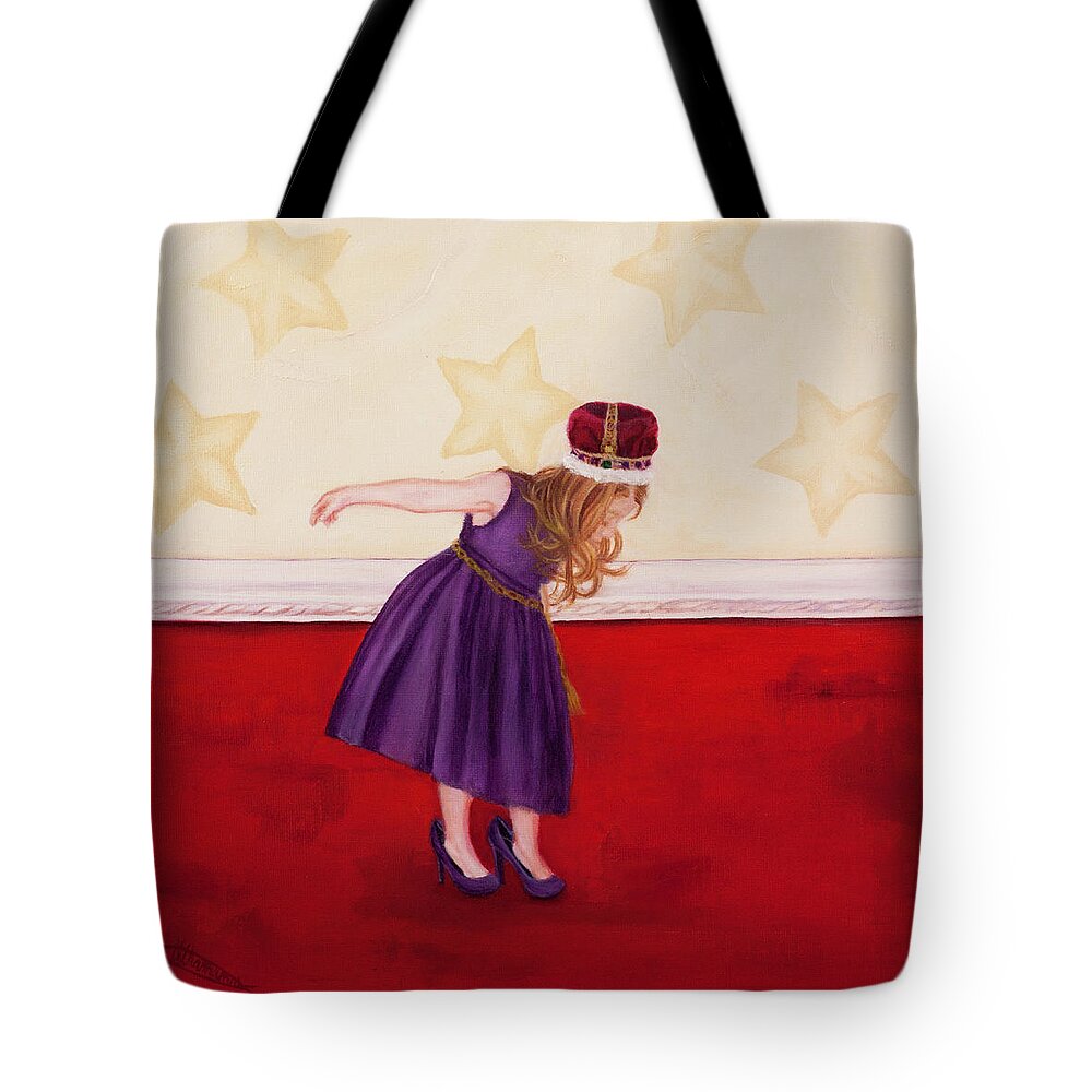 Christian Art Tote Bag featuring the painting The Queen's Shoes by Jeanette Sthamann