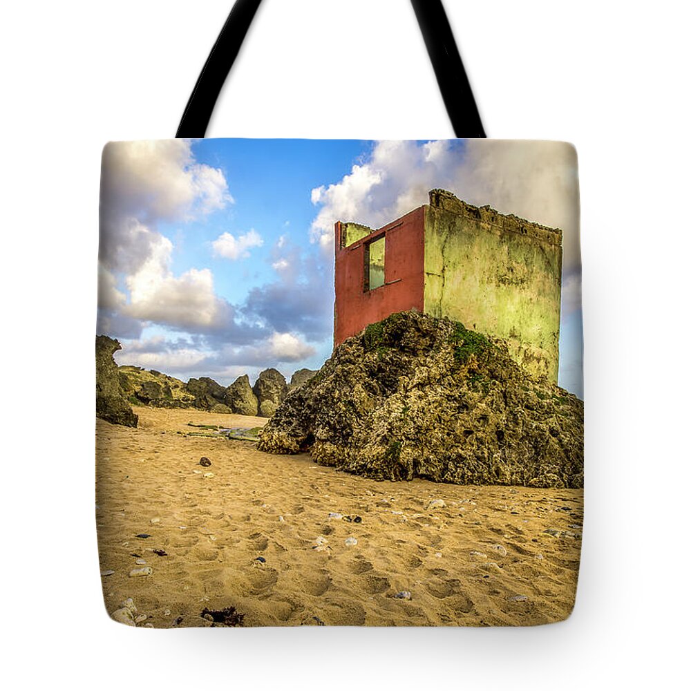  Tote Bag featuring the photograph The Rail Road Hut by Hugh Walker
