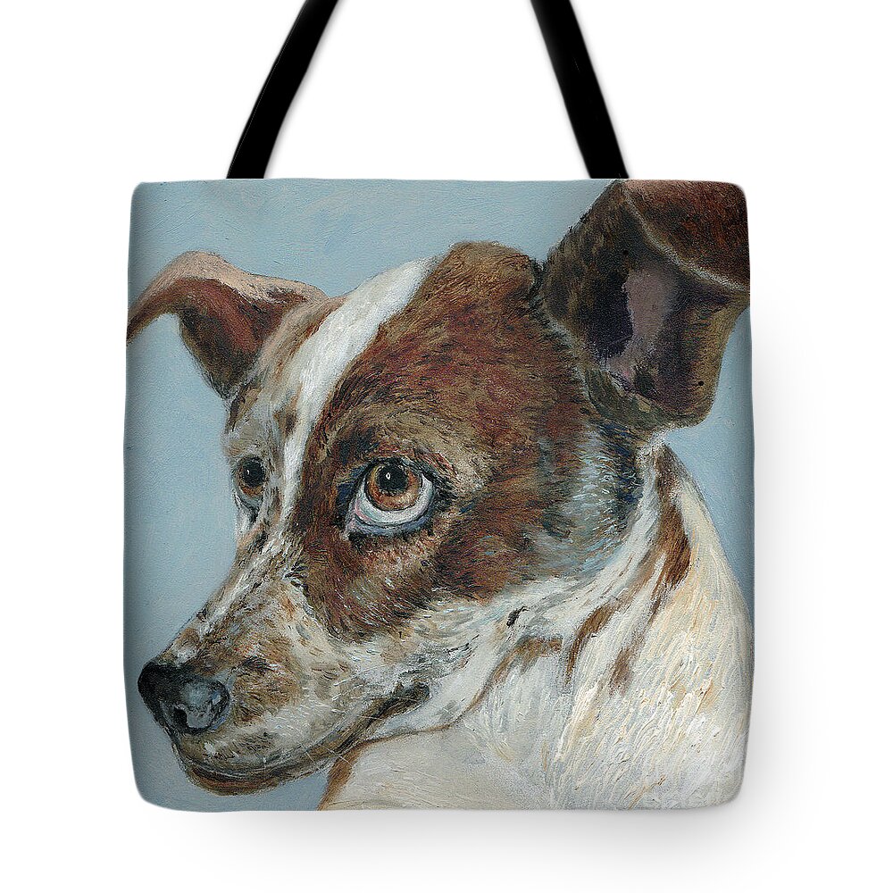 Dogs Tote Bag featuring the painting The Rascal by Portraits By NC