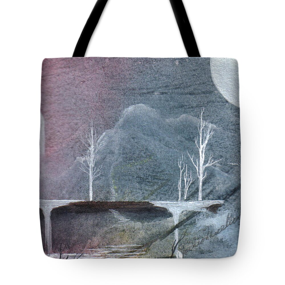 Castle Tote Bag featuring the painting The Realm of Queen Astrid by Jackie Mueller-Jones