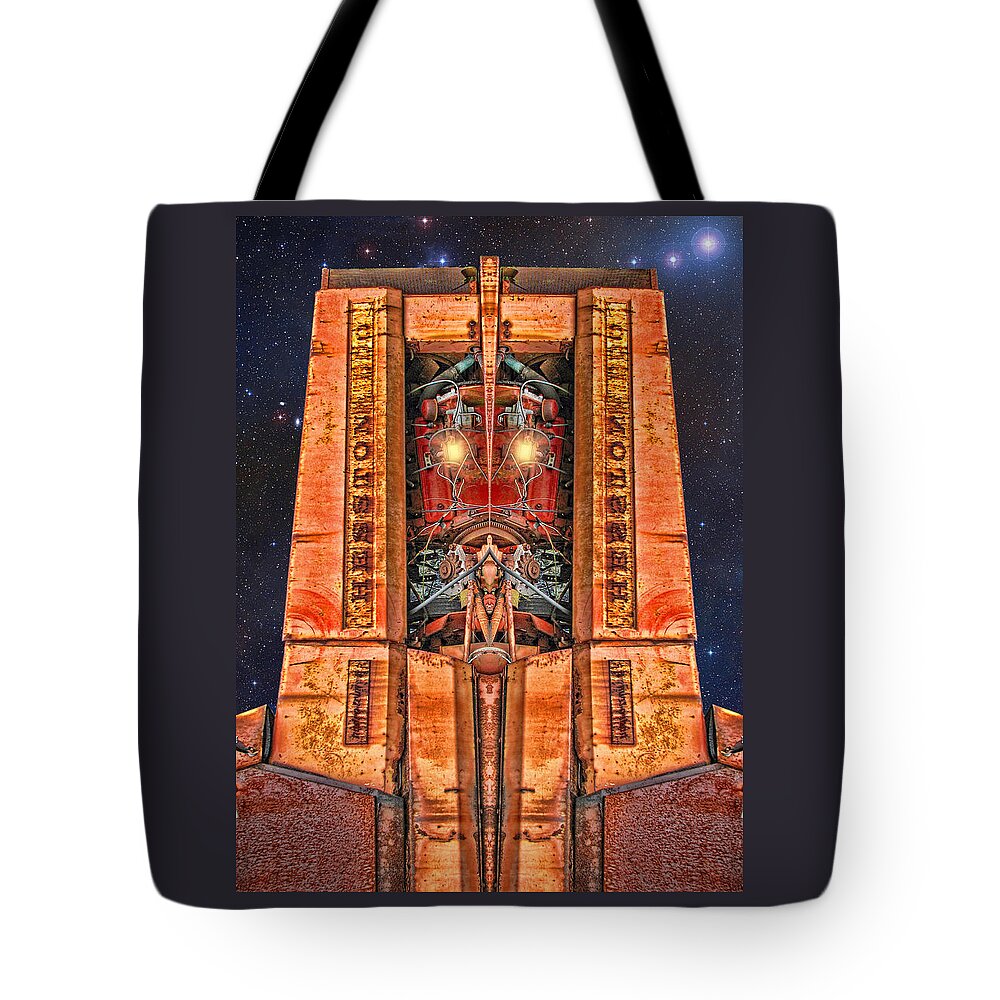 Royalty Tote Bag featuring the digital art The Recycled King by Wendy J St Christopher