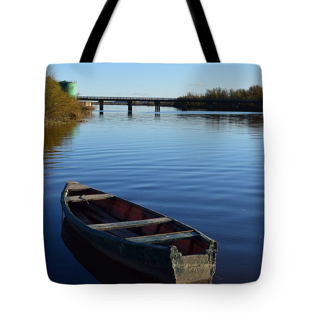 River Suir Tote Bag featuring the photograph The River Suir at Fiddown by Joe Cashin