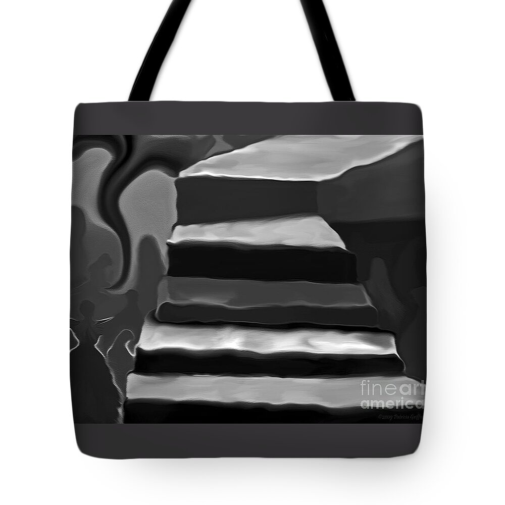 Mixed Media Art Tote Bag featuring the mixed media The Road to Despair by Patricia Griffin Brett