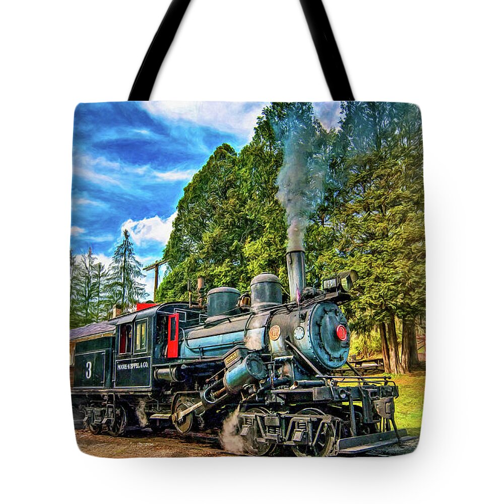 Pocahontas County Tote Bag featuring the photograph The Rocket - Paint 2 by Steve Harrington