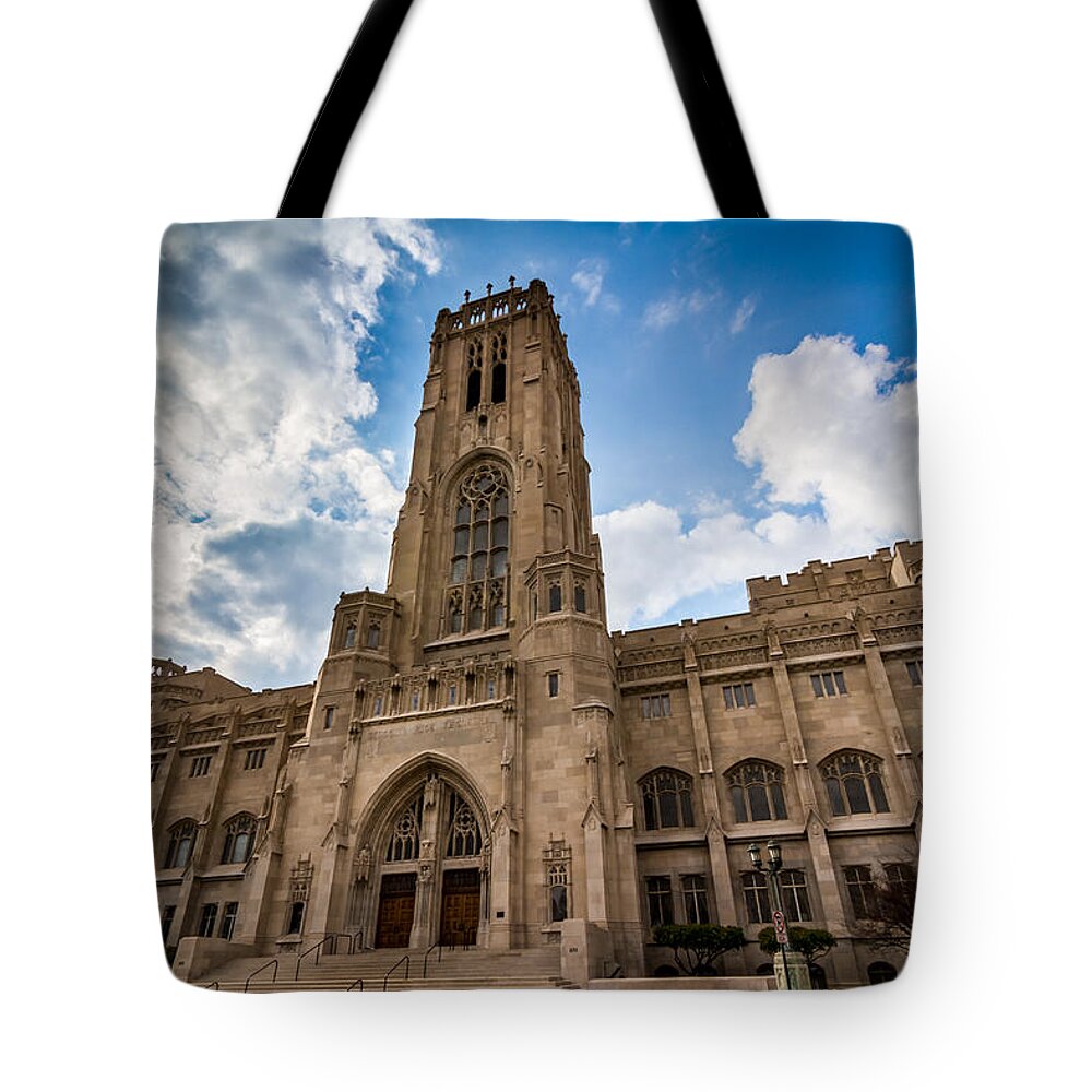 Indiana Tote Bag featuring the photograph The Scottish Rite Cathedral - Indianapolis by Ron Pate