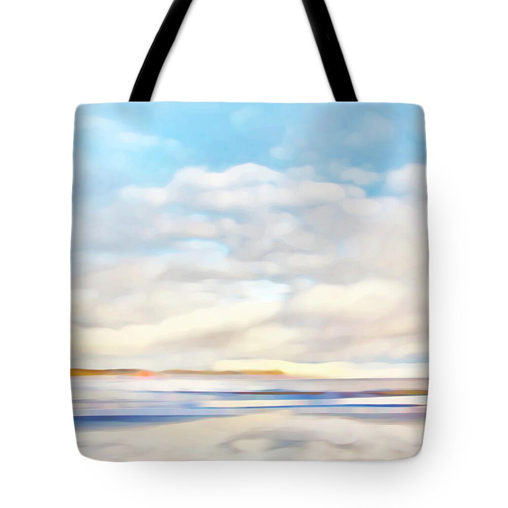 Sea Tote Bag featuring the photograph The Seaside by Theresa Tahara
