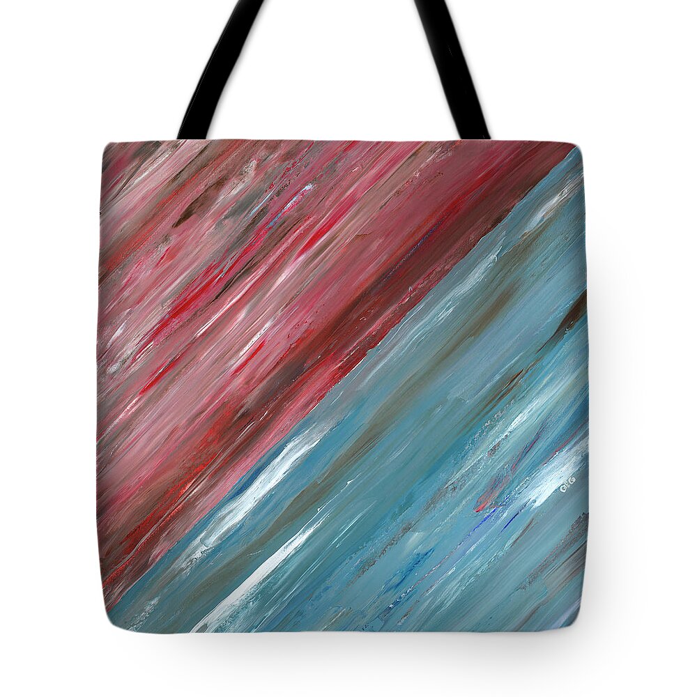 Art Tote Bag featuring the painting The song of the horizon B by Ovidiu Ervin Gruia