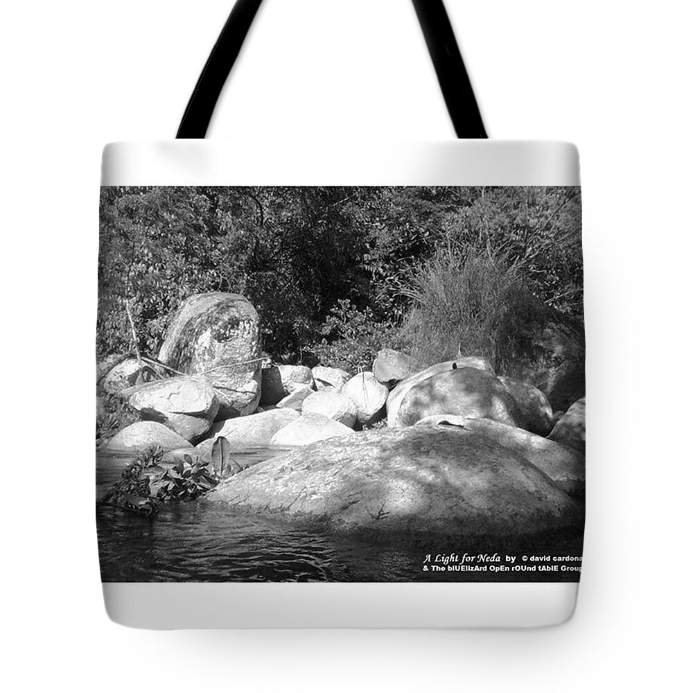 Noflash Tote Bag featuring the photograph The Soul Of The River by David Cardona