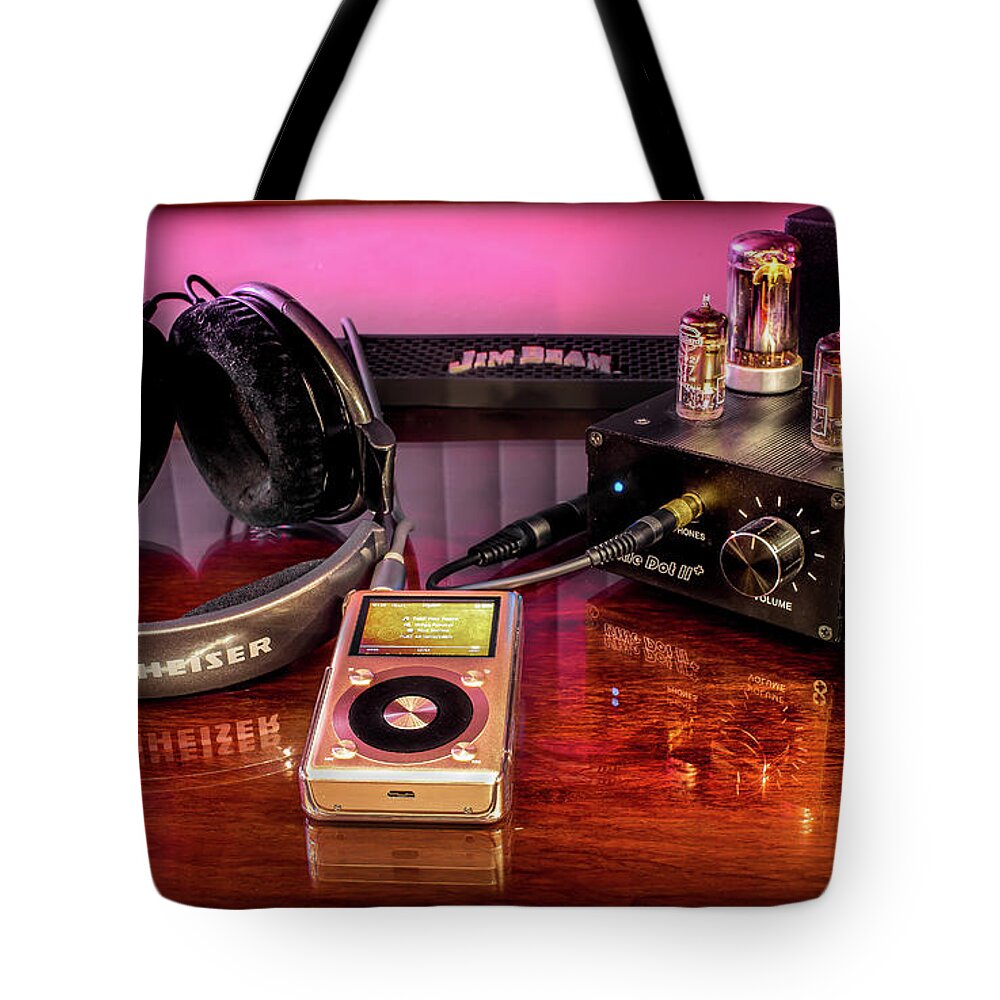 Hi-fi Tote Bag featuring the photograph The Sound of Music by Rob Green