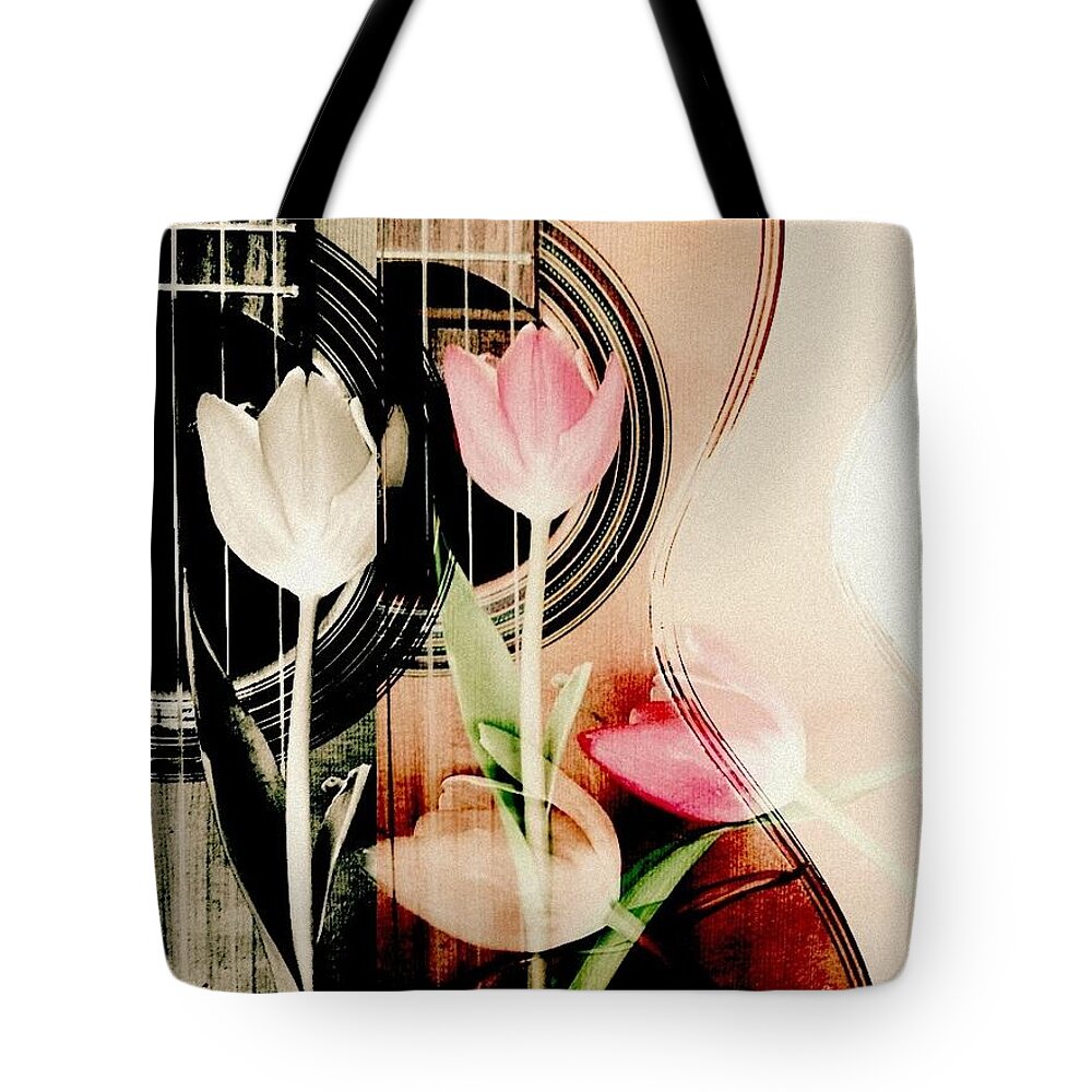 Music Tote Bag featuring the photograph The Sound Of Two by Priscilla Huber