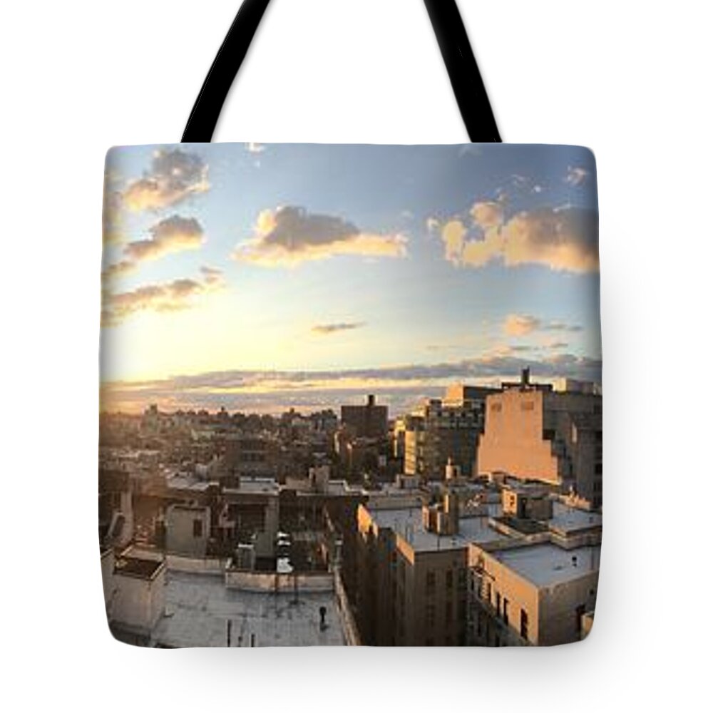Bronx Tote Bag featuring the photograph The Bronx Morning by Wade Hampton