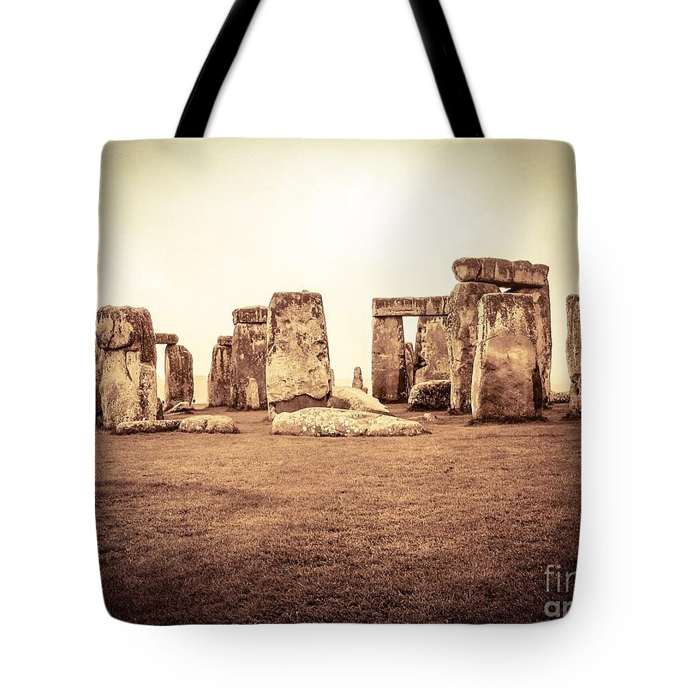 Stonehenge Tote Bag featuring the photograph The Stones by Denise Railey