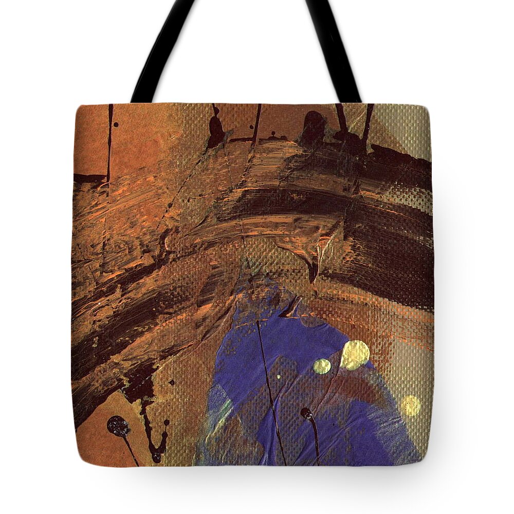  Tote Bag featuring the mixed media The Storm is Passing Over by Angela L Walker