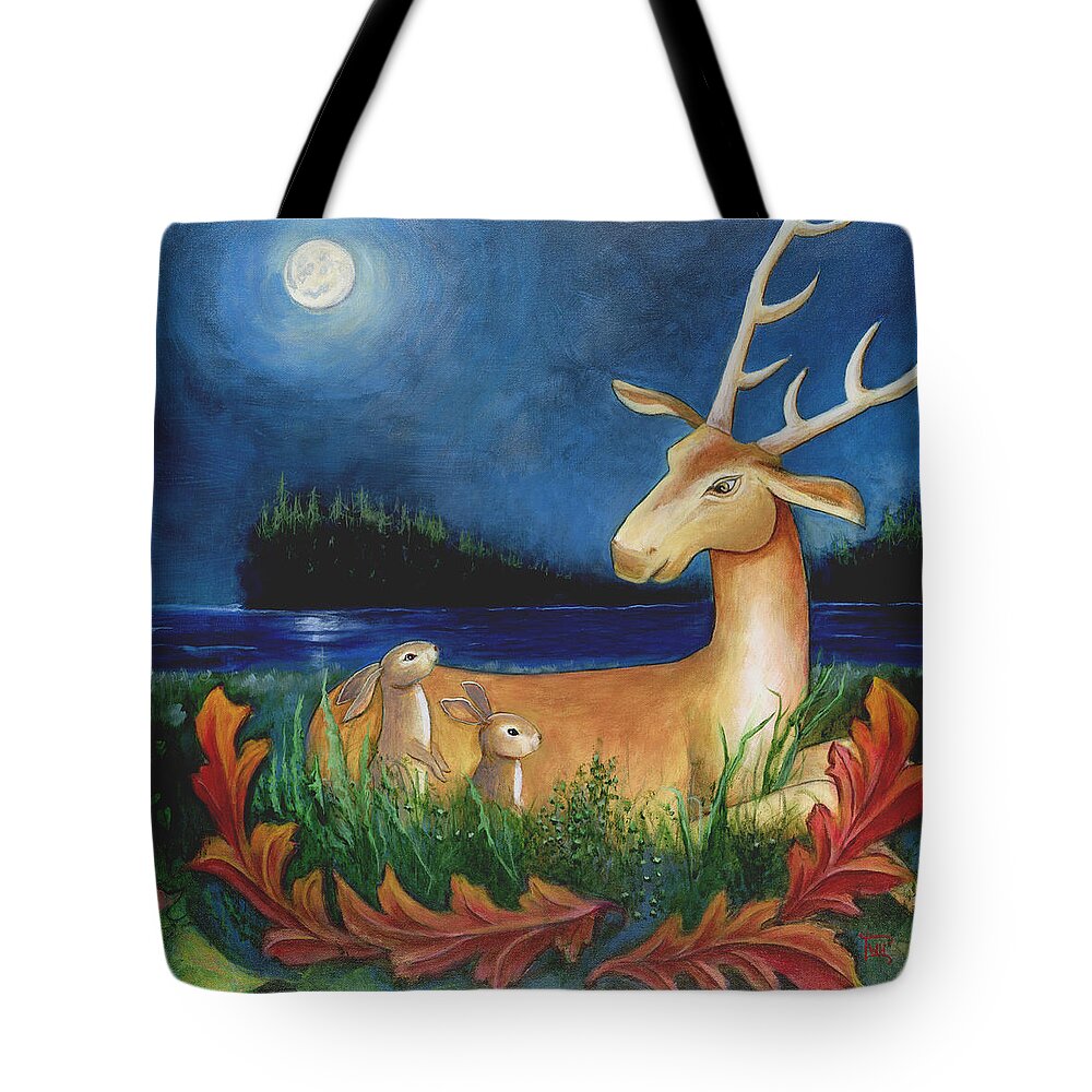 Children's Room Art Tote Bag featuring the painting The Story Keeper by Terry Webb Harshman