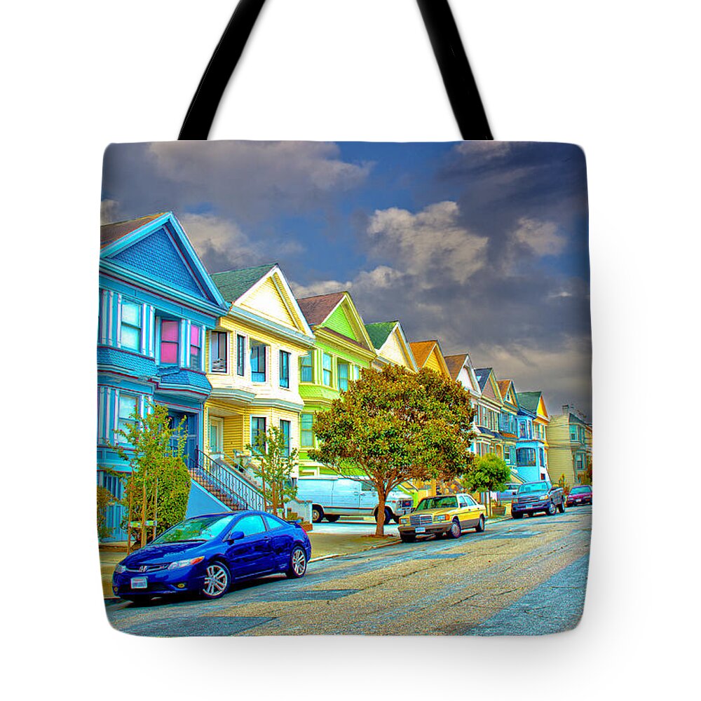 San Francisco Tote Bag featuring the photograph The Streets of San Francisco by Joseph Hollingsworth