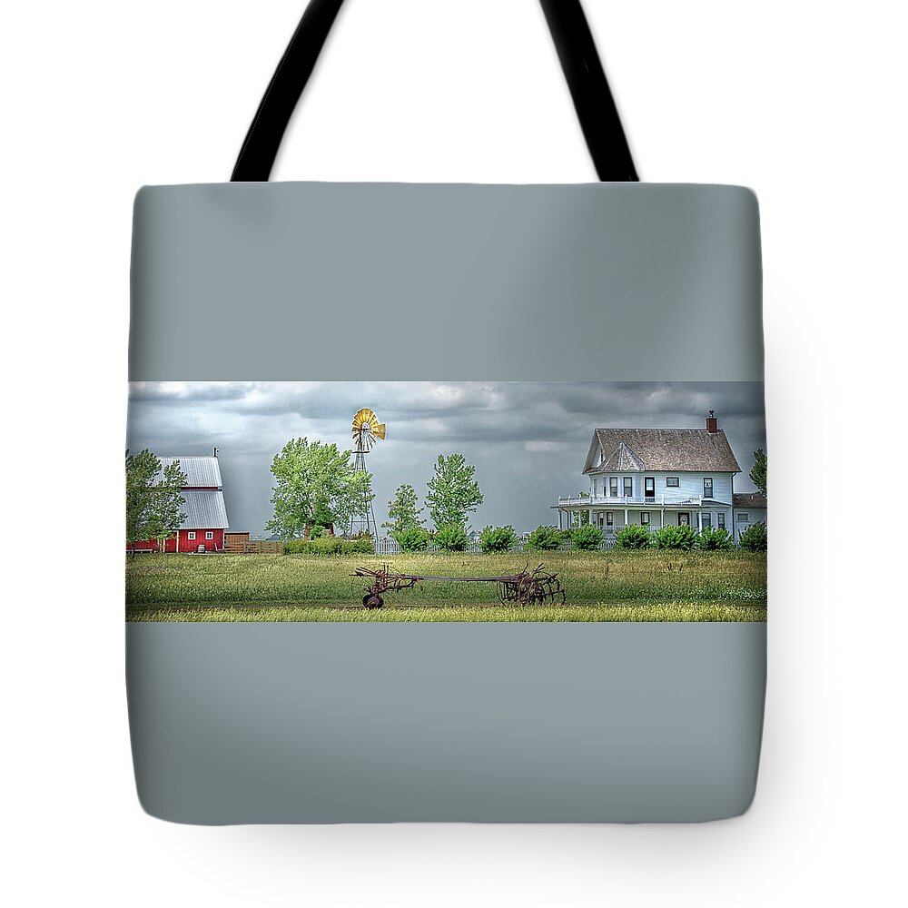 Farm Tote Bag featuring the photograph The Summer Farm by Jolynn Reed