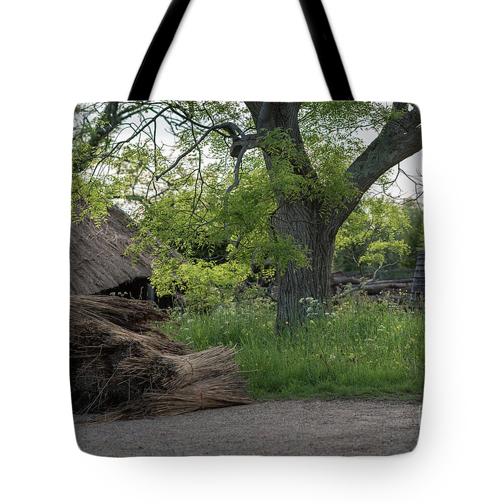 Thatched Tote Bag featuring the photograph The Thatched Roof, Great Dixter by Perry Rodriguez