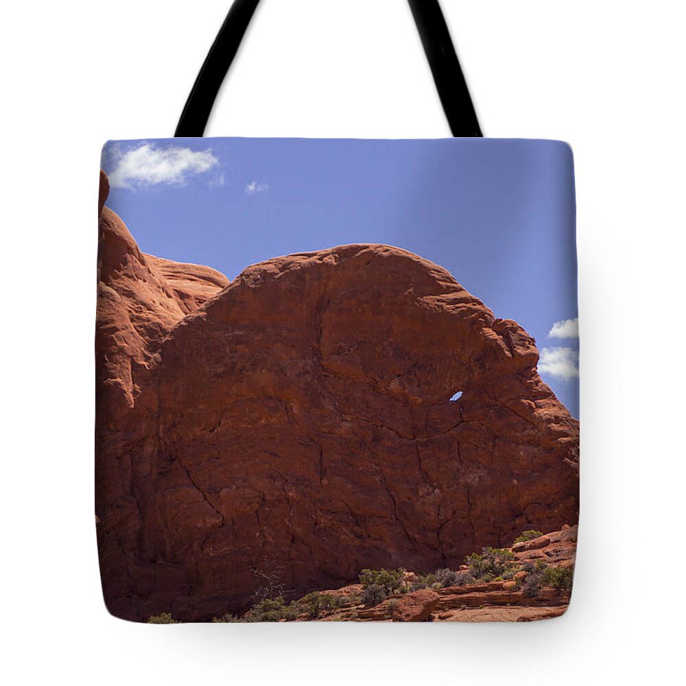 Rock Tote Bag featuring the photograph The Thing by Louise Magno