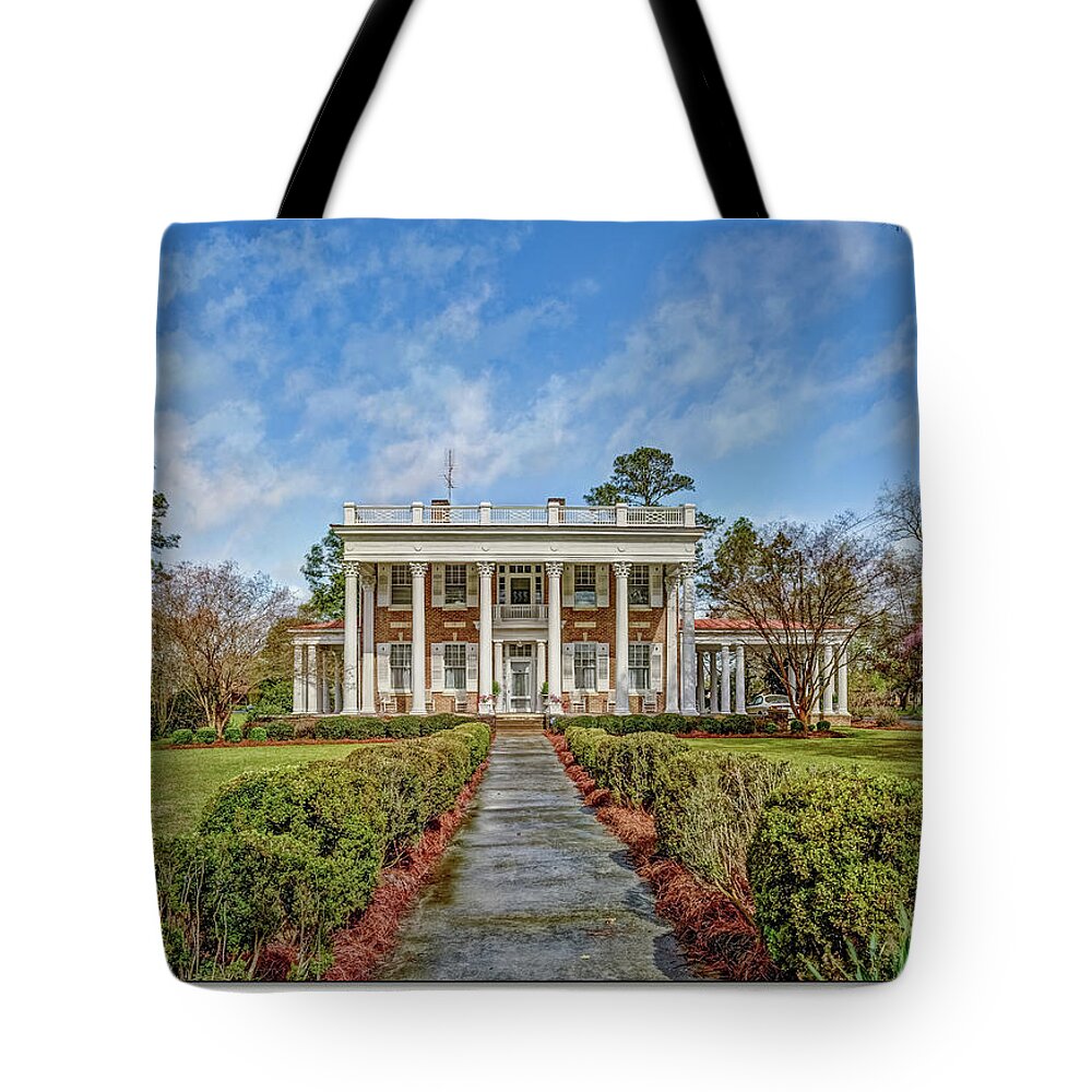 Bishopville Manor Tote Bag featuring the photograph The Tisdale Manor by Mike Covington