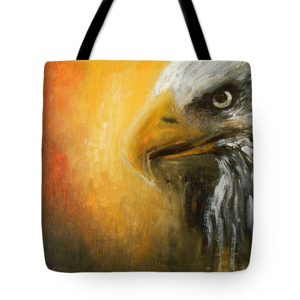 Symbolism Tote Bag featuring the painting The Totem by Jane See