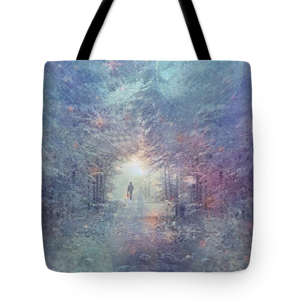 Trail Tote Bag featuring the photograph The Town Forest Trail by Phyllis Meinke