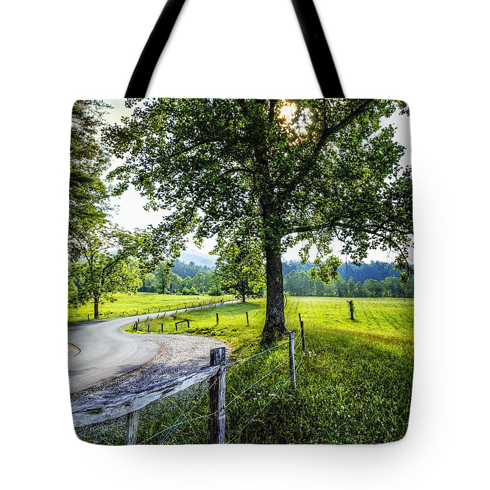 Appalachia Tote Bag featuring the photograph The Valley at Cades Cove by Debra and Dave Vanderlaan